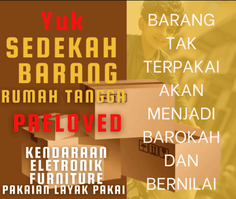 Sedekah Barang Layak Pakai